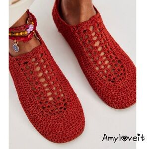 Jeffrey Campbell Figure Eight Crochet Flats #78